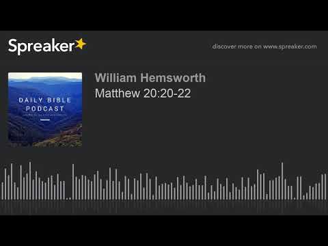 Matthew 20:20-22