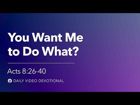 You Want Me to Do What? | Acts 8:26–40 | Our Daily Bread Video Devotional