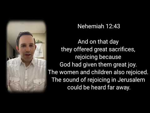 Nehemiah 12:43