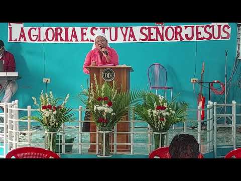 Tema:"Padeciendo por la causa de Cristo"(Daniel 6:1-5)Pred:Hna Esperanza de Rivas.
