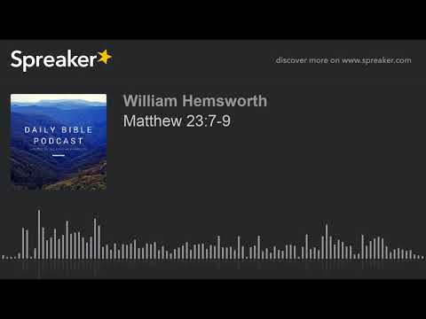 Matthew 23:7-9