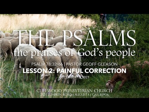Psalm 78:32-66  "Lesson 2: Painful Correction"