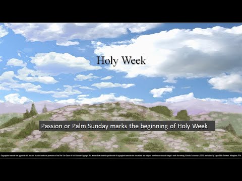 Passion Sunday – A - Gospel Illustration - Matthew 26:14–27:66 – Holy