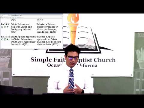 Sunday Service | Romans 16:8-10 KJV