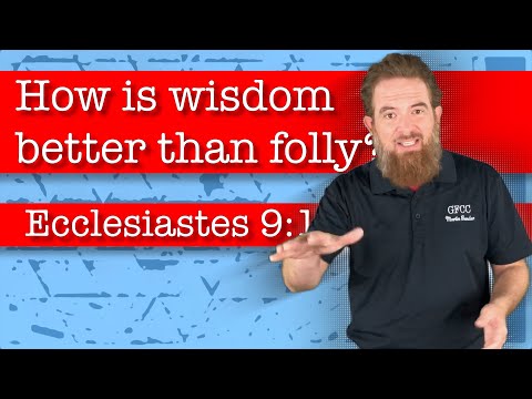How is wisdom better than folly? - Ecclesiastes 9:11-18