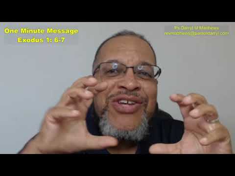 One Minute Message - Faithful To All Generations - Exodus 1:6-7 #exodus #joseph #darrylmatthews