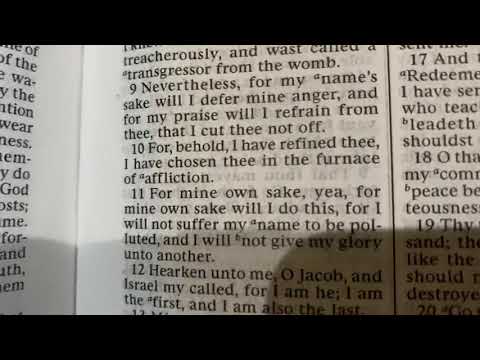 God does as He pleases: 1 Nephi 20:11, Isaiah 48:11