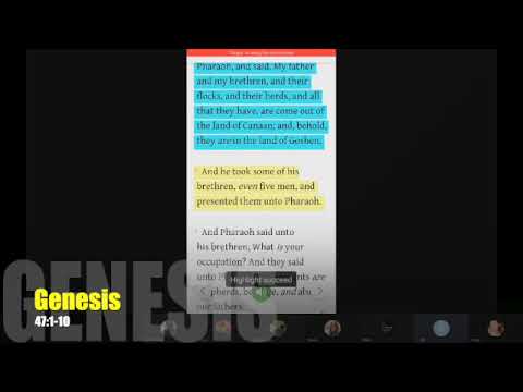 Genesis 47:1-10 (OSS 74, Weekday Session)