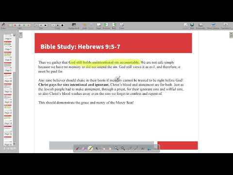 Bible Study Livestream: Hebrews 9:5-6