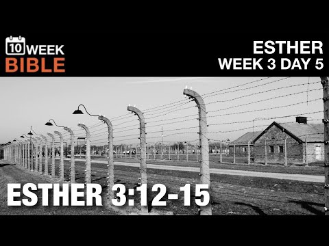 The Coming Holocaust | Esther 3:12-15 | Week 3 Day 5 Study of Esther