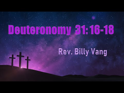 Deuteronomy 31: 16-18