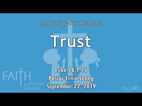 Children's Message: Trust (Luke 16:1-15)
