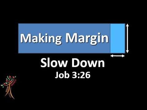Making Margin: Slow Down | Job 3:26 | Pastor Larry Imbro | 7/17/22