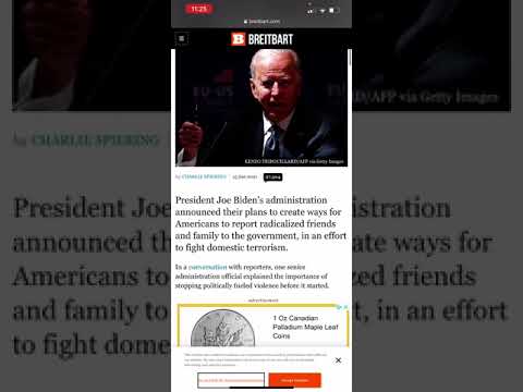 Biden Admin. “Americans to report radicalized friends and family to the government” (Luke 21:16)