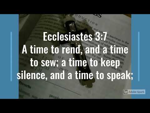 Bible Verse Ecclesiastes 3:6-10