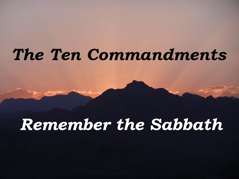 21-11-21 AM • Exodus 20:8-11 • Remember the Sabbath