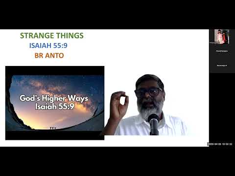 Strange Things Isa 55 : 9 Free Kannada Bible Study -Br Raju-8867768876- Jesus Loves Ministry-20/4/25