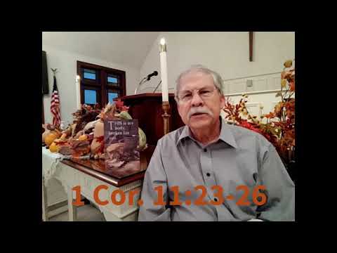 1 Corinthians 11:23-30, a brief thought