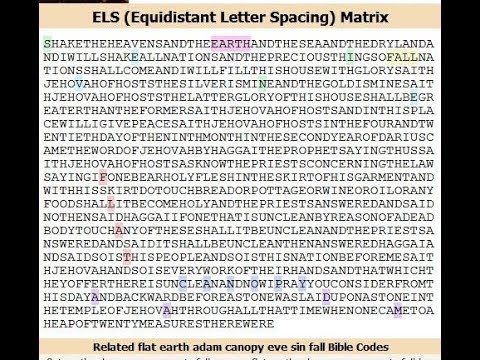 FLAT EARTH BIBLE CODE in Haggai 2:6 thru 2: 16