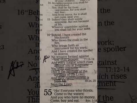 Start your day with "Good Morning Scripture!" ???? ☕️ [Isaiah 54:14-17]