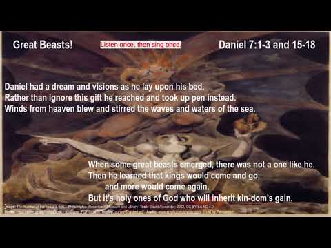 Daniel 7:1-3 and 15-18   Great Beasts!