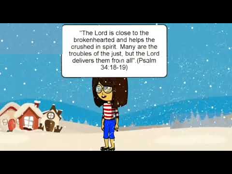 Lord is close to the brokenhearted song - Psalms 34:18-19 song - cartoon animation