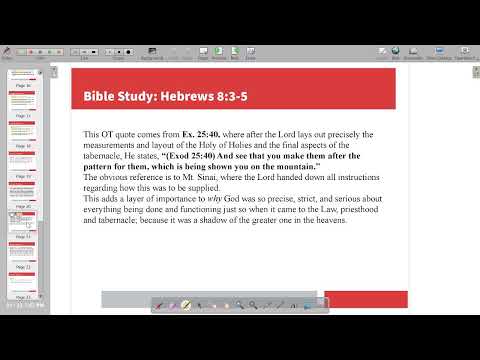 Bible Study Livestream - Hebrews 8:3-5