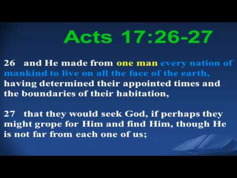 Paul's Sermon on the Mount : Seek God (Acts 17: 26-27)