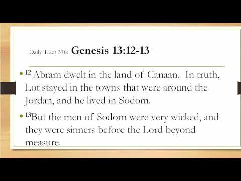 Dad’s Bible Tract 376 - Genesis 13:12-13