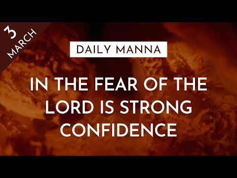 In The Fear Of The Lord Is Strong Confidence | Proverbs 14:26 | Daily Manna
