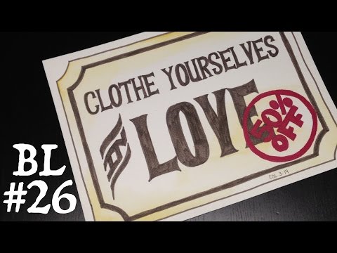 Bible Lettering 26: Clothe Yourselves in Love (Colossians 3:14)