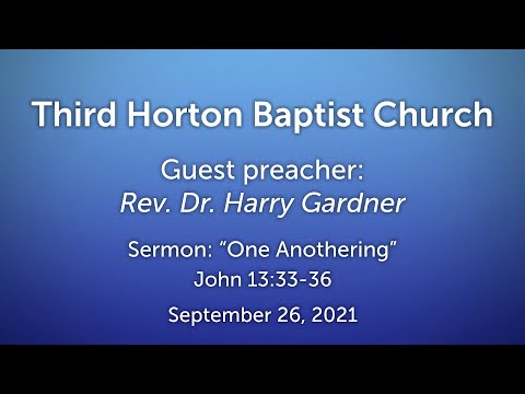 One Anothering, John 13:33-36