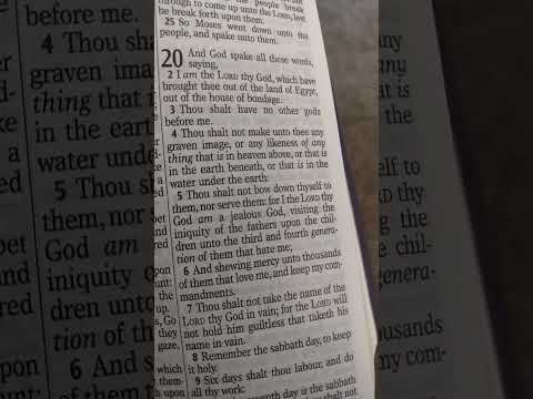 ❤️God 10 #Commandments Exodus 20:2-17 and Deuteronomy 5:6-21