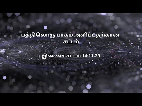 இணைச் சட்டம் 14:11-29 | Daily Bible RC | Deuteronomy 14:11-29