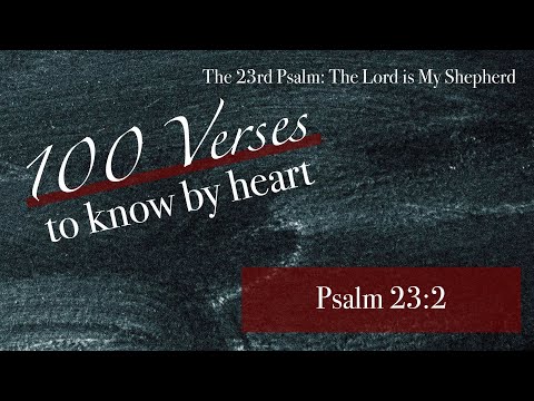 He Makes Me Lie Down In Green Pastures (Psalm 23:2) - a Bible memory verse song