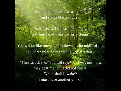 God's Promises - Proverbs 23: 26-35