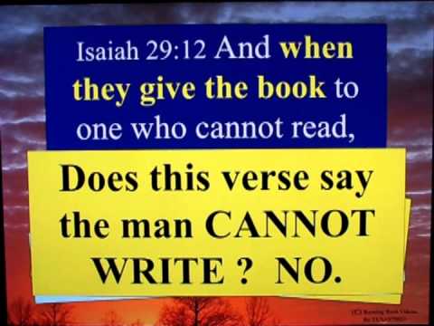 Letter To Muslim Brother - 49 - Isaiah 29:11,12,13