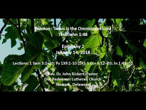 John 1:48 Jesus is the Omniscient Lord