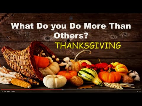 What Do You Do More Than Others? (Matt. 5:46-47)