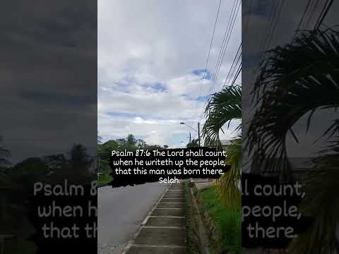 Psalm 87:6 The Lord shall count, when he writeth up the people, that this man was born there. Selah.