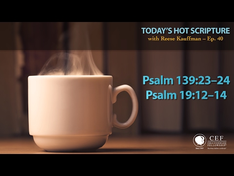 Psalm 139:23-24; Psalm 19:12-14 - Today's Hot Scripture with Reese Kauffman Episode 40