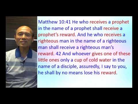 Matthew 10:41- 42 Writing sermon on grace and reminders from the law - 2022.04.15 Pastor Yip