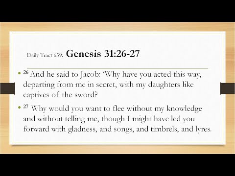 Dad’s Bible Tract 639 - Genesis 31:26-27