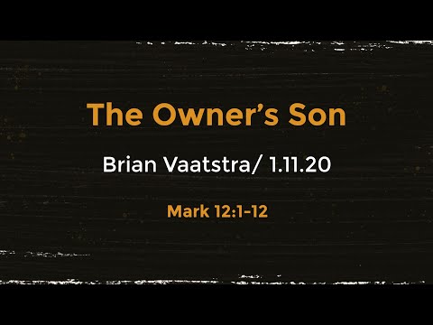 The Owner's Son - Mark 12:1-12 - 1 Nov 2020