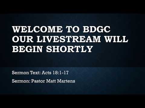 Sermon: Acts 18:1-17
