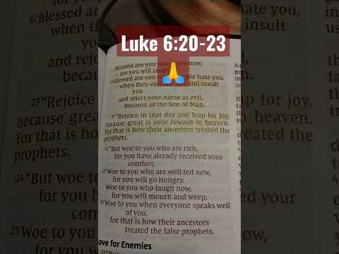 Luke 6:20-23 NIV **Blessed are you!???? #ReadTheWordWithVicky