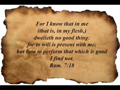 Romans 7:18