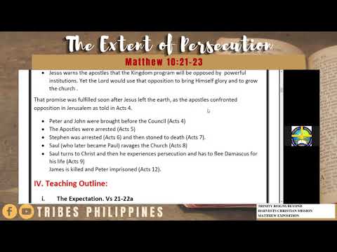 THE EXTENT OF PERSECUTION | Matthew 10:21-23 | TRIBES QATAR