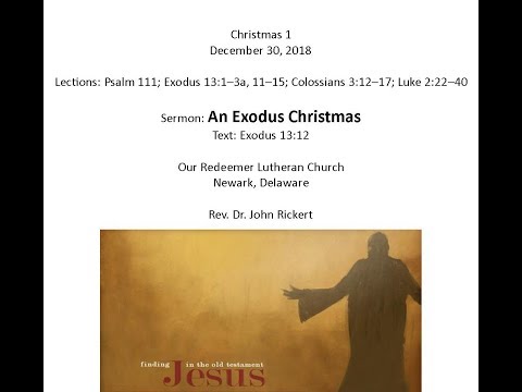 Exodus 13:12 An Exodus Christmas