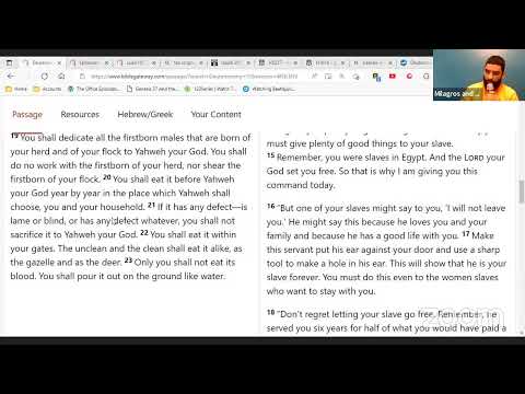 (LIVE) Deuteronomy 14:22 and On